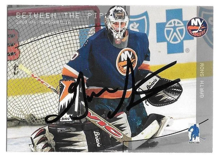 Garth Snow Signed 2003-04 Be A Player Hockey Card - New York Islanders - PastPros
