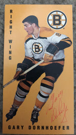 Gary Dornhoefer Signed 1994-95 Parkhurst Tall Boys Hockey Card - Boston Bruins - PastPros