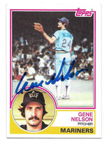 Gene Nelson Signed 1983 Topps Baseball Card - Seattle Mariners - PastPros