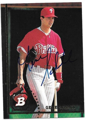 Gene Schall Signed 1994 Bowman Baseball Card - Philadelphia Phillies - PastPros