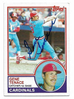 Gene Tenace Signed 1983 Topps Baseball Card - St Louis Cardinals