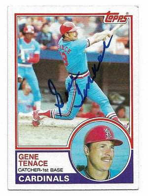 Gene Tenace Signed 1983 Topps Baseball Card - St Louis Cardinals - PastPros