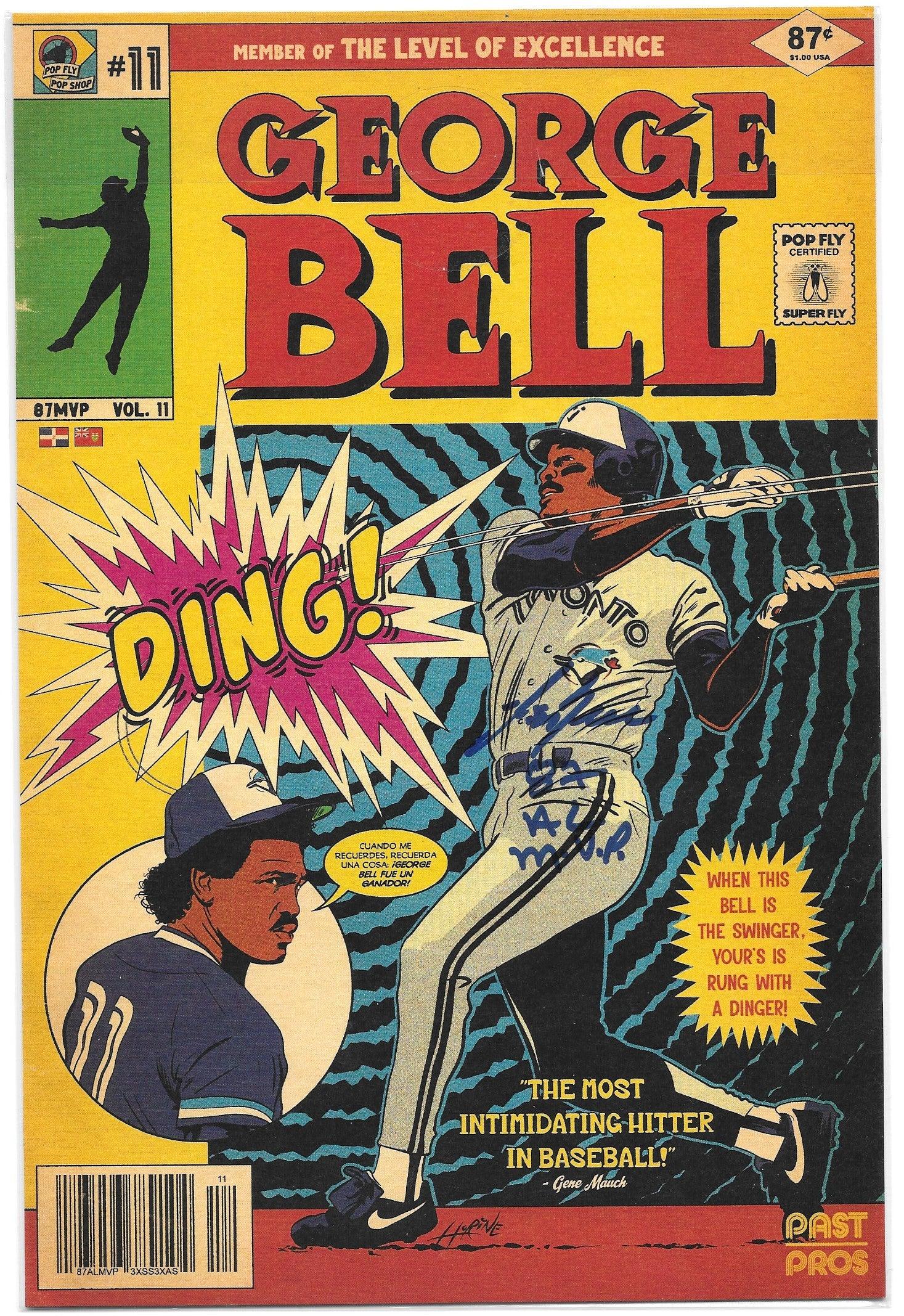 George Bell Pop Fly Pop Shop Print #60 – by Daniel Jacob Horine & George Bell w/MVP Inscription (RARE) - PastPros