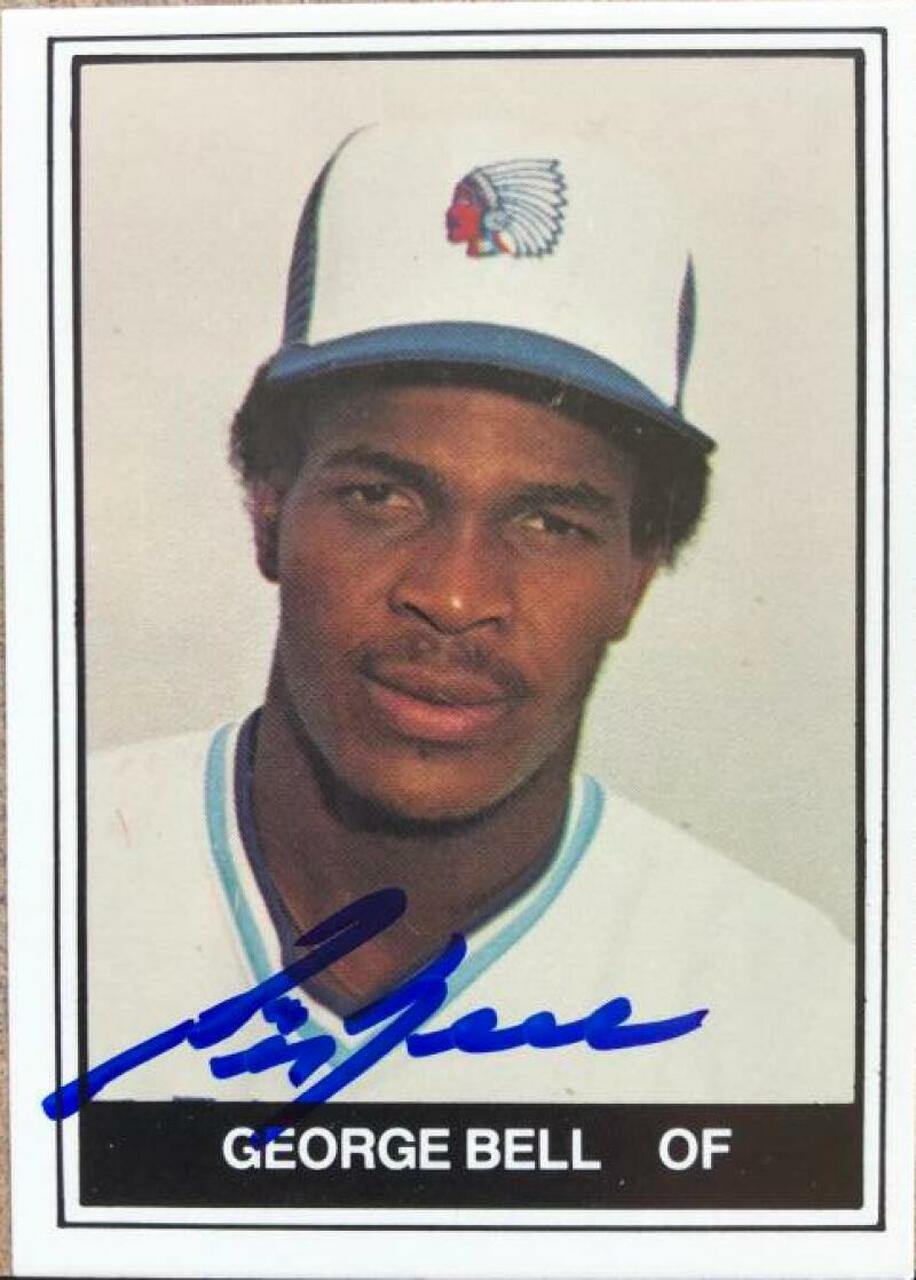 George Bell Signed 1982 TCMA Baseball Card - Syracuse Chiefs - PastPros