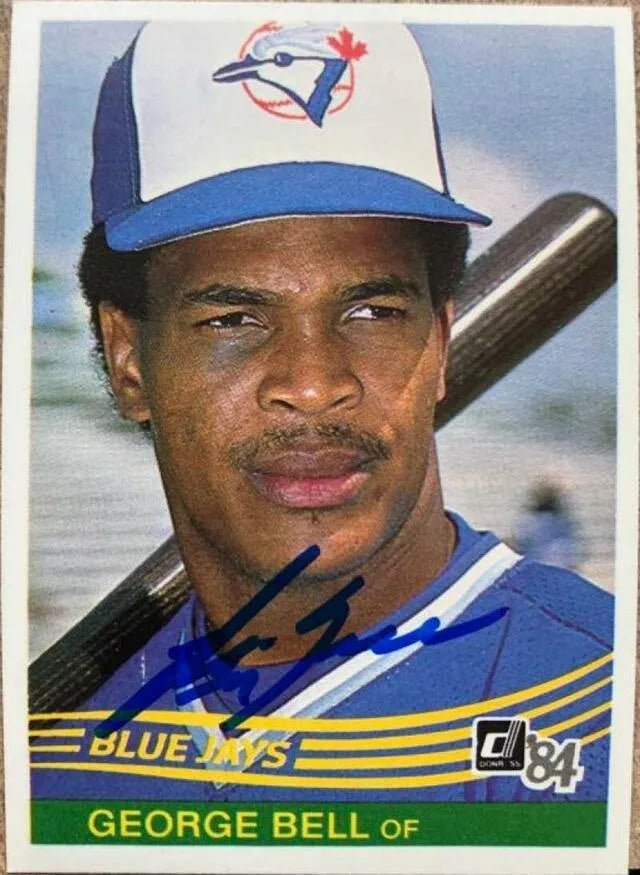 George Bell Signed 1984 Donruss Baseball Card - Toronto Blue Jays - PastPros
