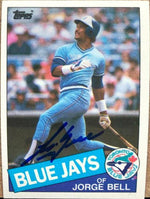 George Bell Signed 1985 Topps Baseball Card - Toronto Blue Jays - PastPros