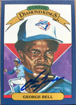 George Bell Signed 1986 Donruss Diamond Kings Baseball Card - Toronto Blue Jays