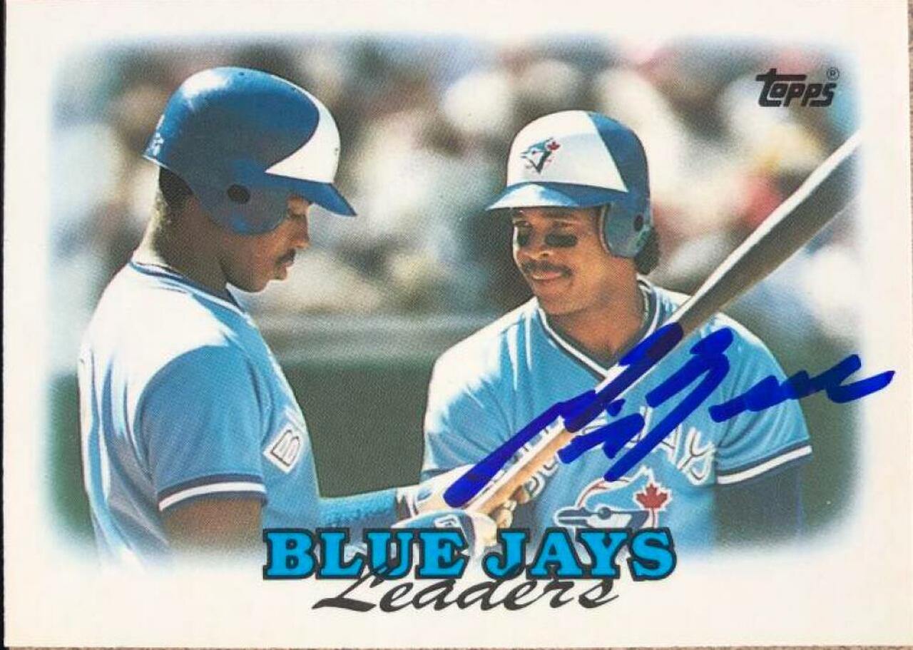 George Bell Signed 1988 Topps Tiffany Baseball Card - Toronto Blue Jays Leaders - PastPros