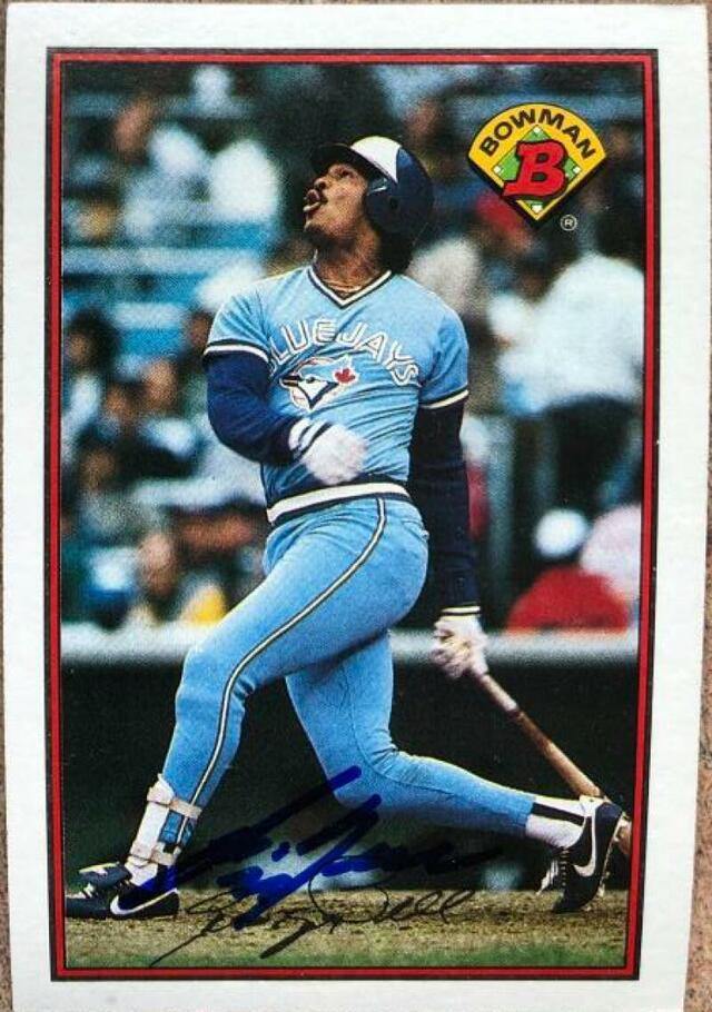 George Bell Signed 1989 Bowman Baseball Card - Toronto Blue Jays - PastPros
