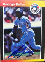 George Bell Signed 1989 Donruss Baseball Card - Toronto Blue Jays