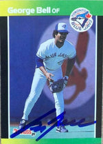 George Bell Signed 1989 Donruss Baseball's Best Card - Toronto Blue Jays