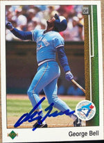 George Bell Signed 1989 Upper Deck Baseball Card - Toronto Blue Jays - PastPros