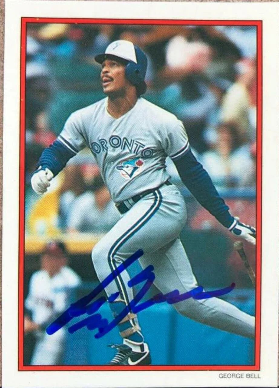 George Bell Signed 1990 Topps All-Star Set Baseball Card - Toronto Blue Jays
