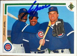 George Bell Signed 1991 Upper Deck Baseball Card - Chicago Cubs