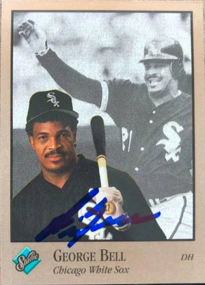 George Bell Signed 1992 Studio Baseball Card - Chicago White Sox
