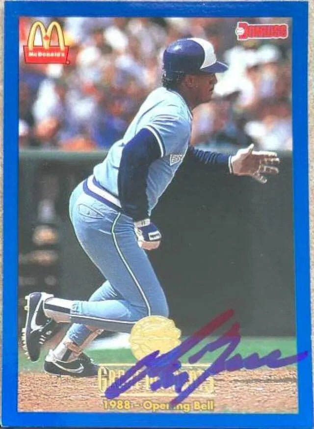 George Bell Signed 1993 Donruss Great Moments Baseball Card - Toronto Blue Jays