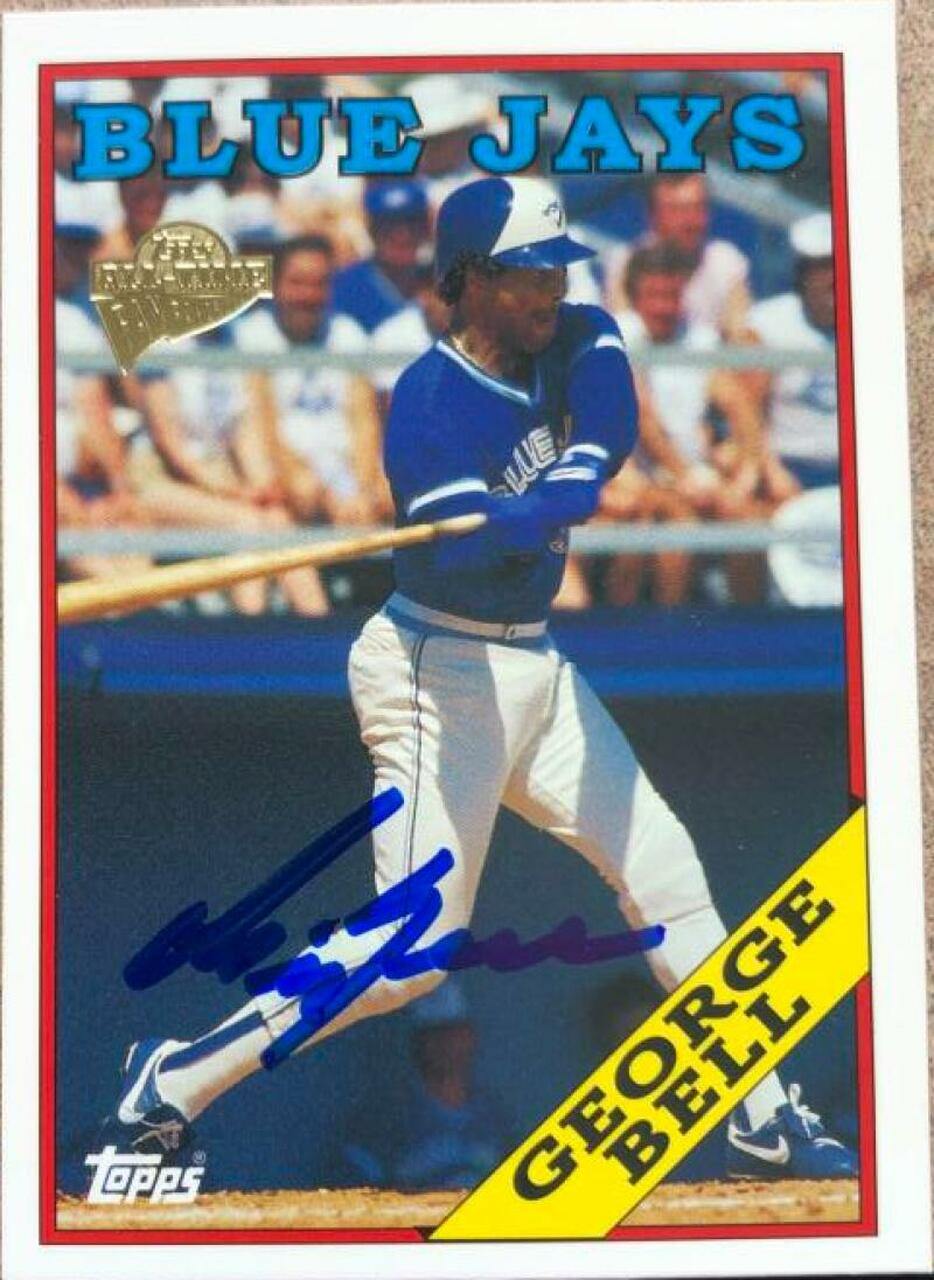 George Bell Signed 2003 Topps All-Time Fan Favorites Baseball Card - Toronto Blue Jays - PastPros