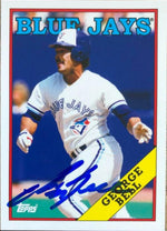 George Bell Signed 2012 Topps Archives Baseball Card - Toronto Blue Jays - PastPros
