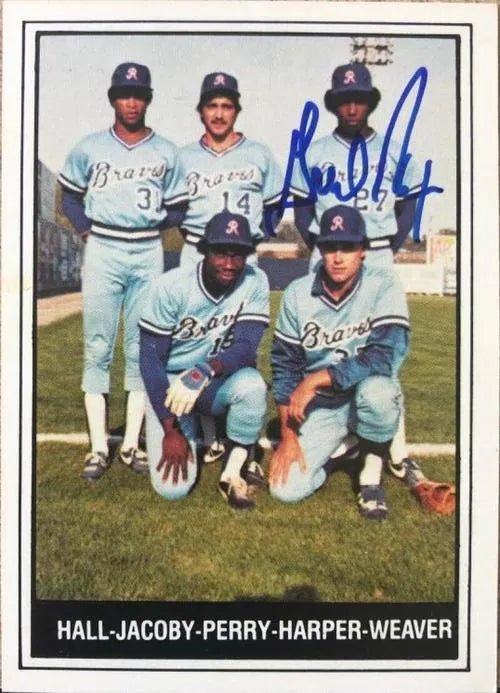 Gerald Perry Signed 1982 TCMA Baseball Card - Richmond Braves #31