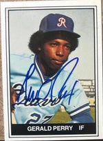 Gerald Perry Signed 1982 TCMA Baseball Card - Richmond Braves - PastPros