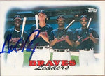 Gerald Perry Signed 1988 Topps Tiffany Baseball Card - Atlanta Braves Leaders