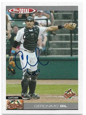 Geronimo Gil Signed 2004 Topps Total Baseball Card - Baltimore Orioles