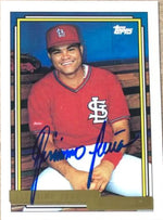Geronimo Pena Signed 1992 Topps Gold Baseball Card - St Louis Cardinals