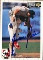 Geronimo Pena Signed 1994 Collector's Choice Baseball Card - St Louis Cardinals