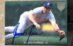 Geronimo Pena Signed 1995 Upper Deck Electric Diamond Baseball Card - St Louis Cardinals