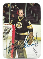 Gerry Cheevers Signed 1978 - 79 O - Pee - Chee Insert Hockey Card - Boston Bruins - PastPros