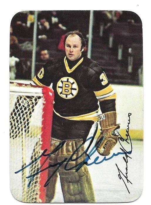 Gerry Cheevers Signed 1978 - 79 O - Pee - Chee Insert Hockey Card - Boston Bruins - PastPros
