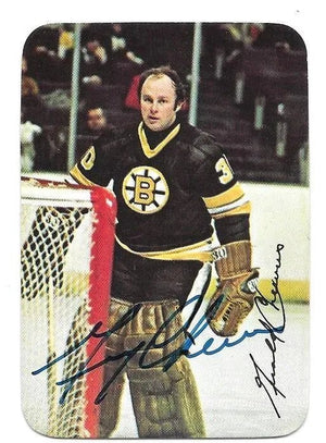Gerry Cheevers Signed 1978 - 79 O - Pee - Chee Insert Hockey Card - Boston Bruins - PastPros