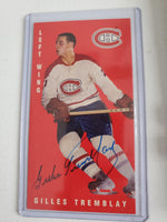 Gilles Tremblay Signed 1994-95 Parkhurst Tall Boys Hockey Card - Montreal Canadiens - PastPros