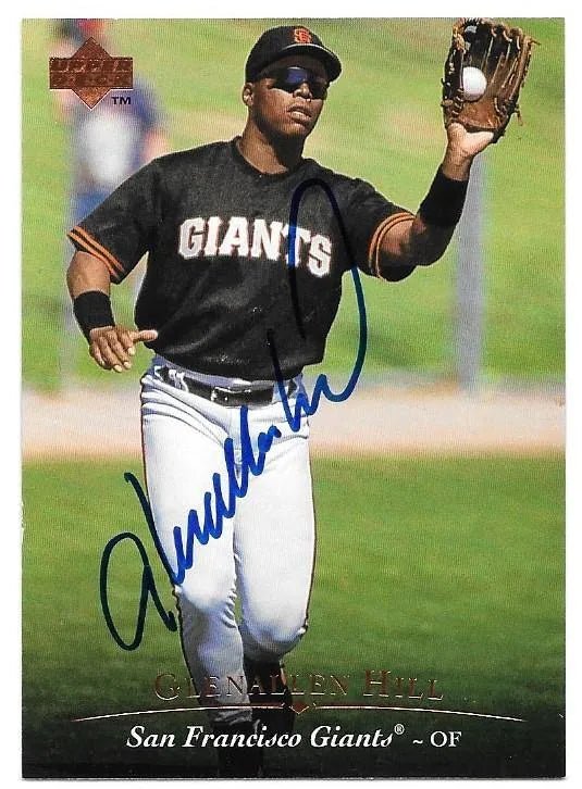 Glenallen Hill Signed 1995 Upper Deck Baseball Card - San Francisco Giants