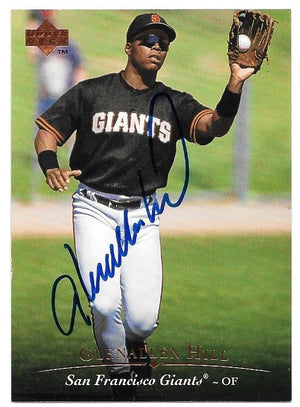 Glenallen Hill Signed 1995 Upper Deck Baseball Card - San Francisco Giants - PastPros