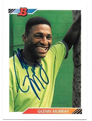 Glenn Murray Signed 1992 Bowman Baseball Card - Montreal Expos