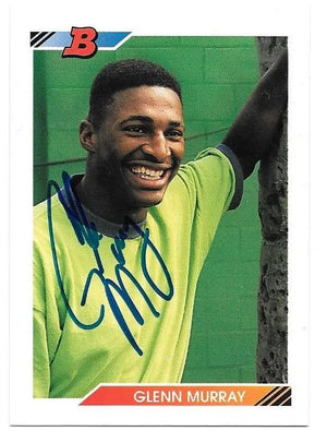 Glenn Murray Signed 1992 Bowman Baseball Card - Montreal Expos - PastPros