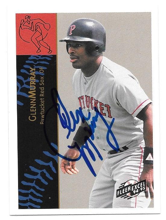 Glenn Murray Signed 1994-95 Fleer Excel Baseball Card - Pawtucket Red Sox - PastPros