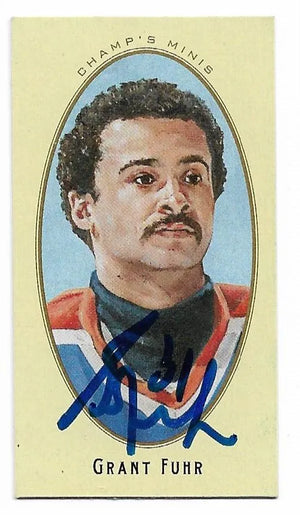 Grant Fuhr 2011-12 Upper Deck Champs Mini Hockey Card - Edmonton Oilers - PastPros