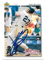 Greg Blosser Signed 1992 Upper Deck Minors Baseball Card - Boston Red Sox - PastPros