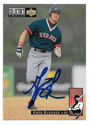 Greg Blosser Signed 1994 Collector's Choice Baseball Card - Boston Red Sox - PastPros
