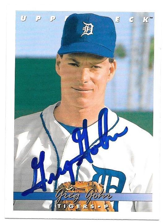 Greg Gohr Signed 1993 Upper Deck Baseball Card - Detroit Tigers - PastPros