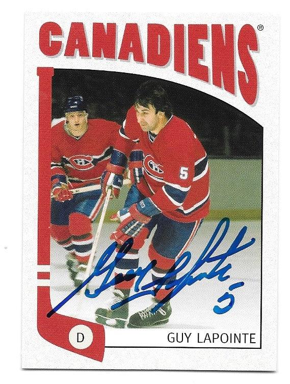 Guy Lapointe Signed 2004-05 In The Game Franchises Hockey Card - Montreal Canadiens - PastPros
