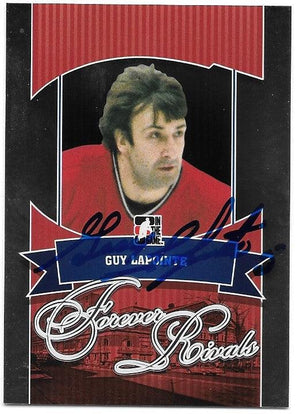 Guy Lapointe Signed 2012-13 In The Game Forever Rivals Hockey Card - Montreal Canadiens - PastPros