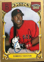 Hanley Ramirez Signed 2003 Topps 205 Baseball Card - Boston Red Sox
