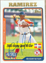 Hanley Ramirez Signed 2005 Topps Updates & Highlights Baseball Card - Boston Red Sox