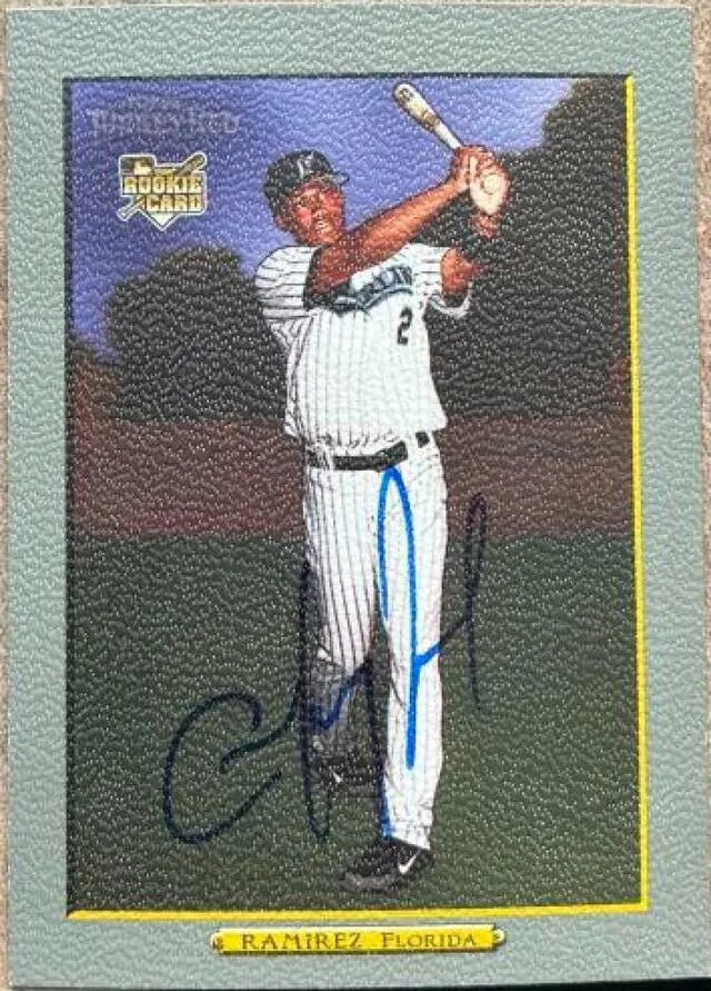 Hanley Ramirez Signed 2006 Topps Red Turkey Baseball Card - Florida Marlins