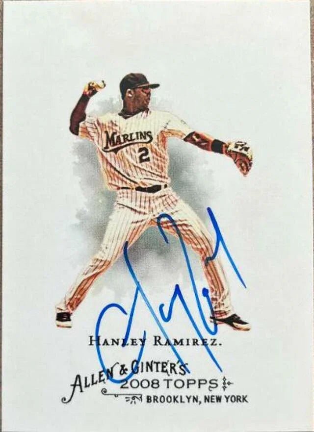 Hanley Ramirez Signed 2007 Allen & Ginter Baseball Card - Florida Marlins