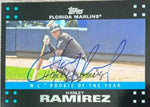 Hanley Ramirez Signed 2007 Topps Baseball Card - Florida Marlins #324