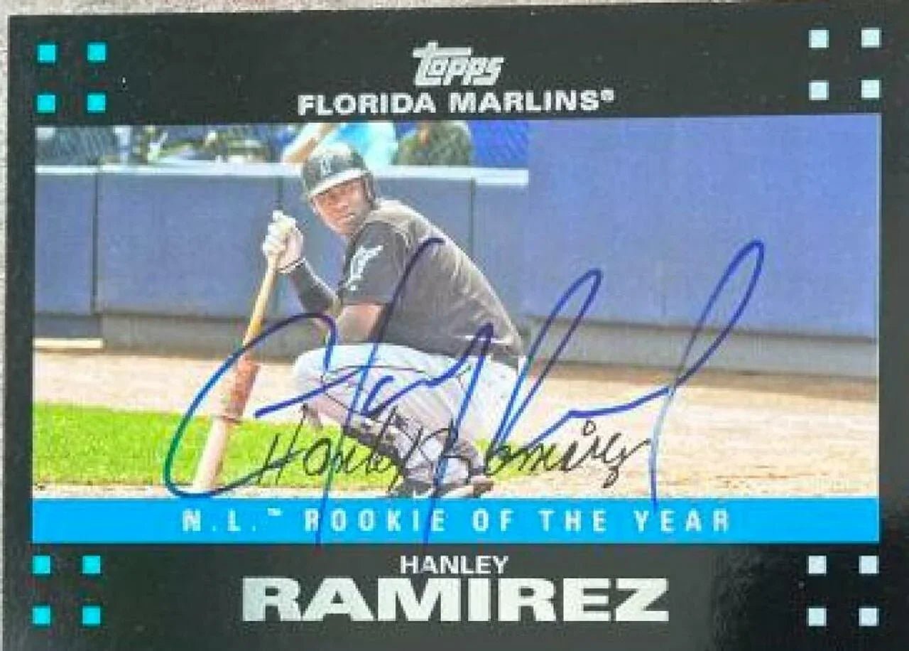 Hanley Ramirez Signed 2007 Topps Baseball Card - Florida Marlins #324